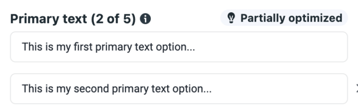 Primary Text Variations